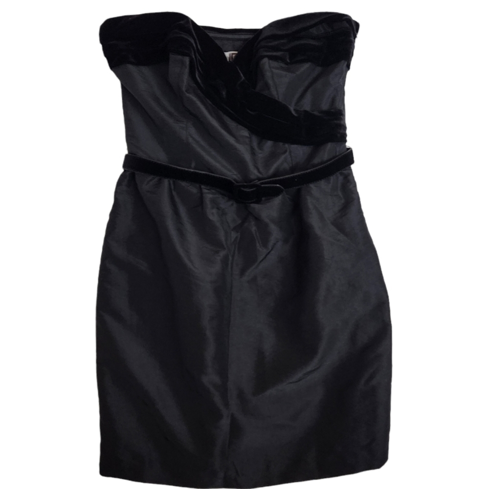 Laundry by Design Velvet Trim Strapless Dress